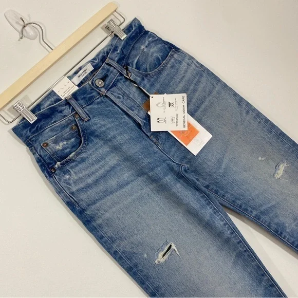 Moussy‎ Vintage 25 NWT Colemont Straight Rigid Button Fly Jeans
